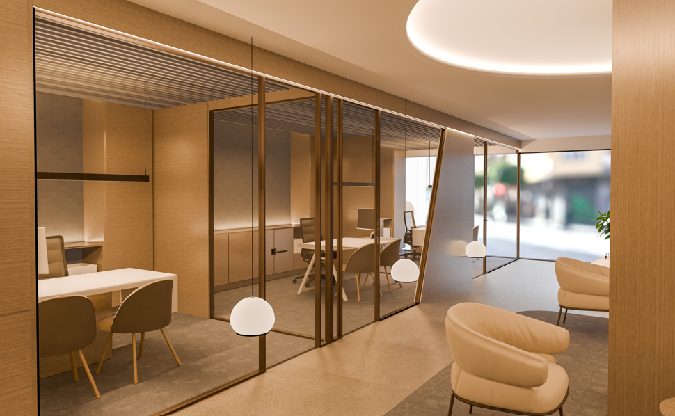 Diseño y dirección de obra de las nuevas oficinas comerciales de Assistència Sanitària en Cornellà y Terrassa, a cargo de Alotark.